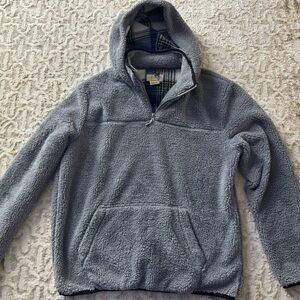 Boston Traders Men's Zip Up Gray Fleece Sweater